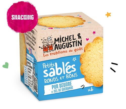 Sablés sucrés beurre salé 40g