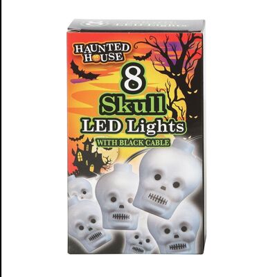 Juego de 8 luces de calavera