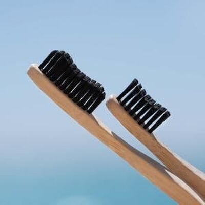 Bamboe Tandenborstel - Zwart - Medium - Volwassenen