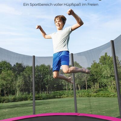Trampolino Ø 366 cm con rete di sicurezza