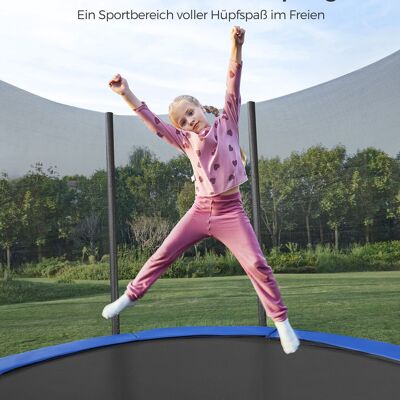 Trampolino Ø 305 cm Nero-Blu
