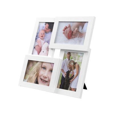 Collage de fotos para 4 fotos Blanco