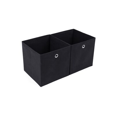 boîtes de rangement noires