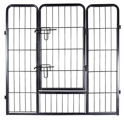 Corredor para perros octagonal negro