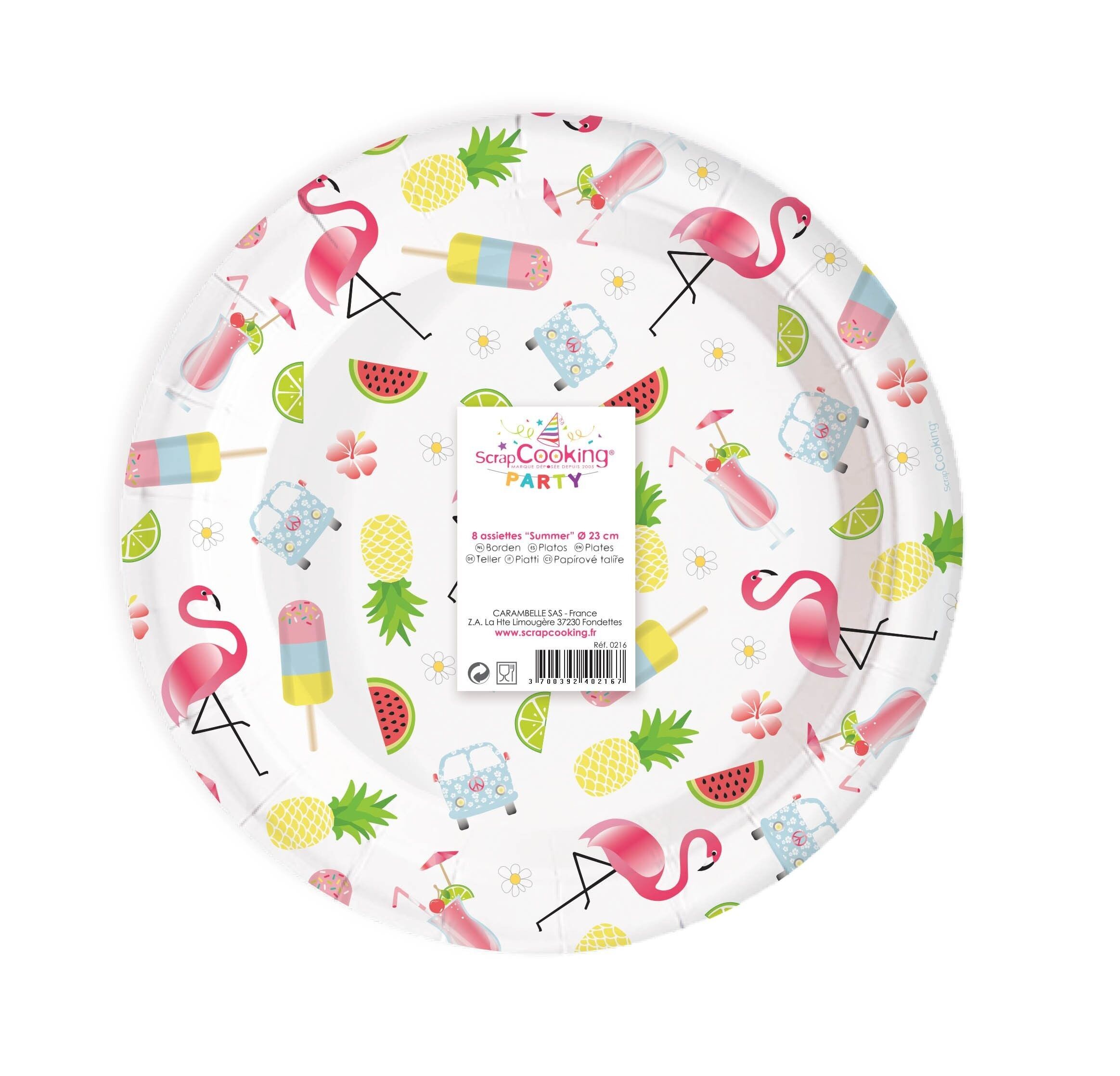 8 Teller "Sommer" Ø23cm