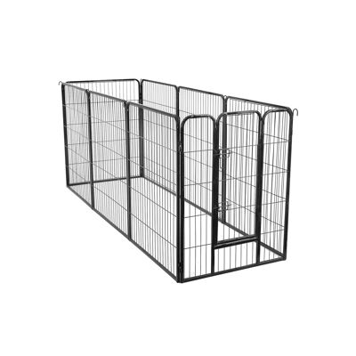 Corral de libre paso de 100 cm de altura color negro