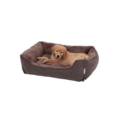 Cuccia lavabile per cani 90 cm marrone