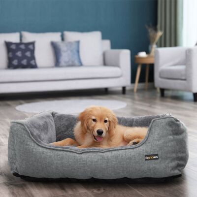 Cuccia lavabile per cani 90 cm grigia