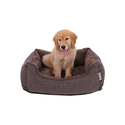 Cuccia lavabile per cani 75 cm marrone