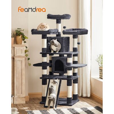 Arbre à chat XXL 172 cm Gris fumé