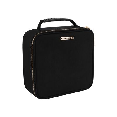 Black travel cosmetic bag