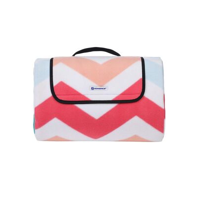 Manta de picnic franela zigzag XXL