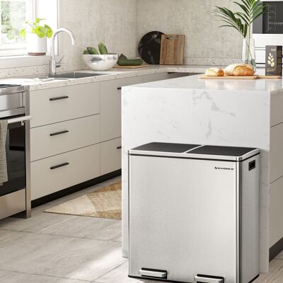 Séparateur de déchets 60 litres (2 x 30 L)