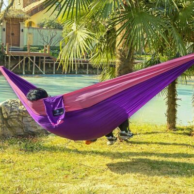 Hamaca 275 x 140 cm violeta-rosa