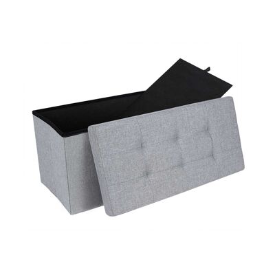 Banco con espacio de almacenaje 76 cm gris claro