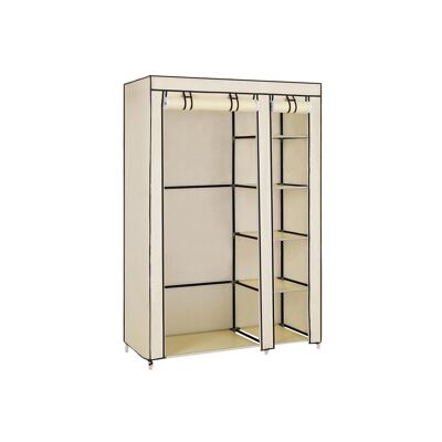 Fabric wardrobe with roller doors beige
