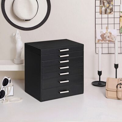 Portagioie 5 cassetti Nero