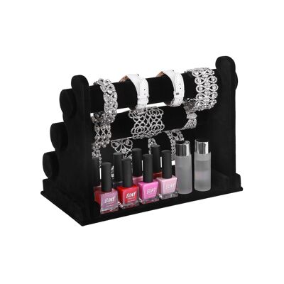 Supporto per bracciale in velluto nero