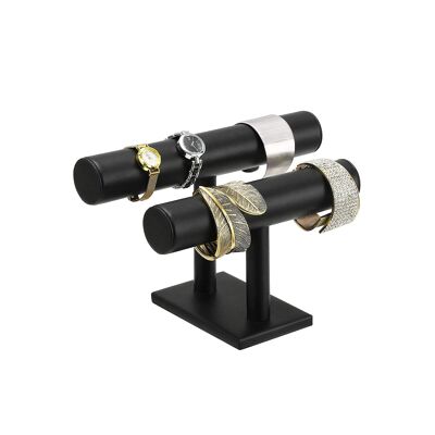 Expositor de joyas 2 ruedas negro
