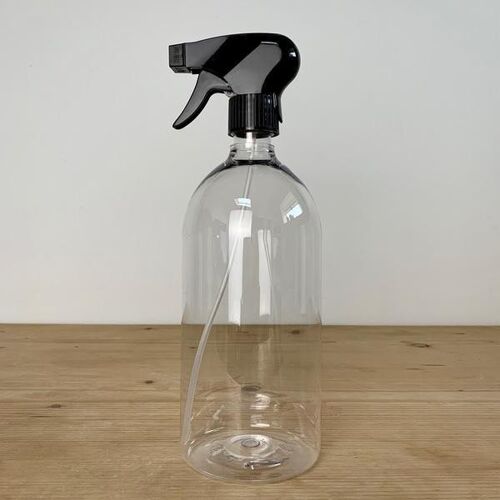 Pharmacy bottle with spray 1 liter clear