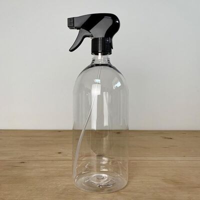 Apothekenflasche mit Spray 1 Liter klar