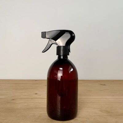 Apothekenflasche mit Spray 0,5 Liter braun