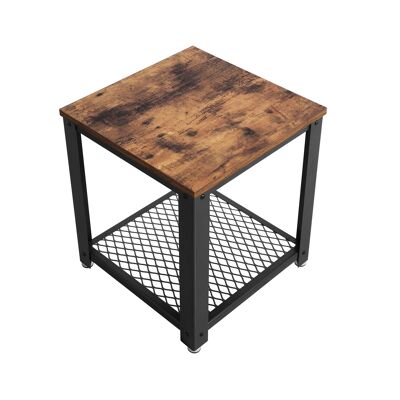 Mesa auxiliar de diseño industrial con rejilla