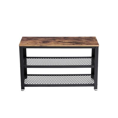 Banc et étagère à chaussures de conception industrielle