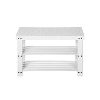 Banc à chaussures Bambou Blanc