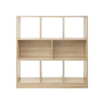 Bookshelf 8 compartments wood look