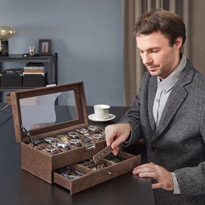 caja de reloj con cajón