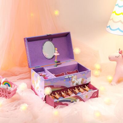 Jewelery box with music for children Purple