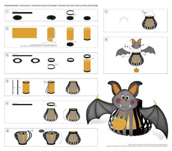 Ensemble artisanal de lanternes (transversales) "Bat" 7