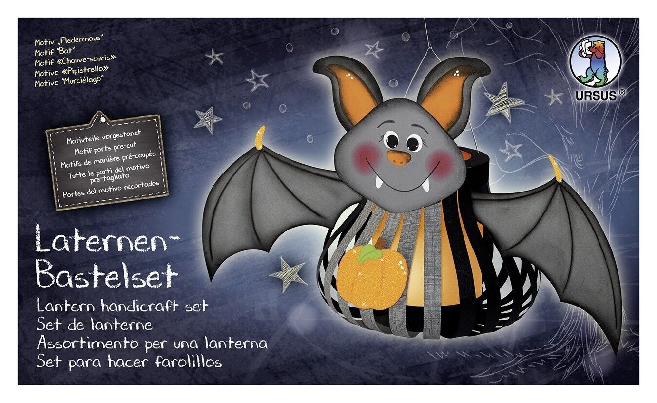 Set lanterna artigianale (trasversale) "Pipistrello"