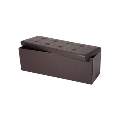 Panca 110 cm similpelle marrone