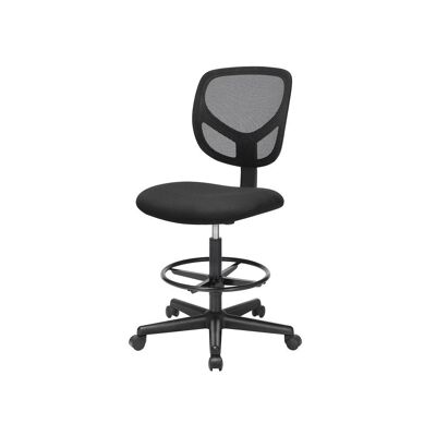 Simple office chair with mesh upholstery