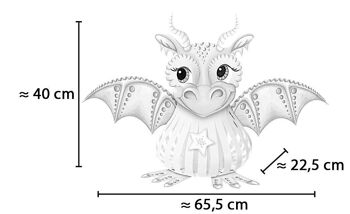 Ensemble d'artisanat de lanterne (transversal) "Dragon Lady" 4