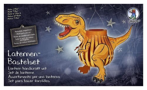 Laternen-Bastelset (quer) "T-Rex"