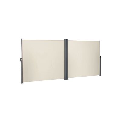 Parasol de doble cara 160 x 600 cm beige