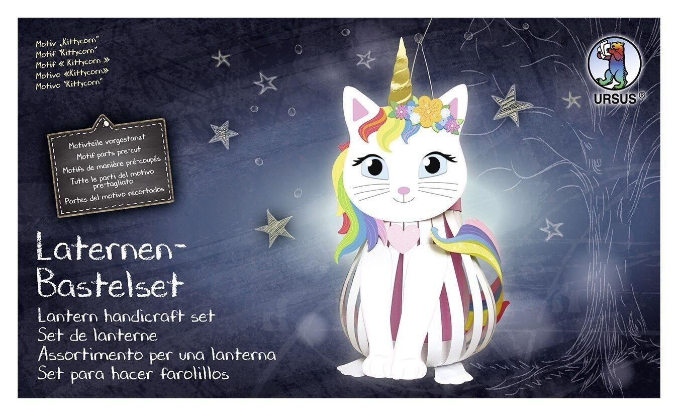 Set lanterna artigianale (trasversale) "Kittycorn"