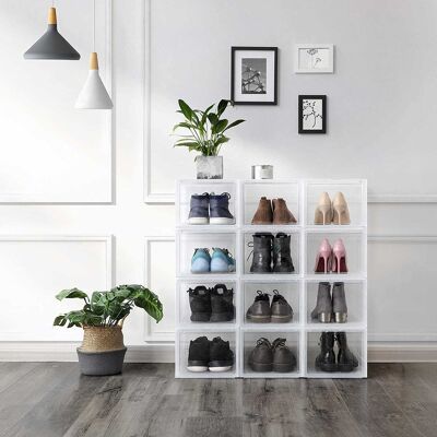 Set di scatole per scarpe impilabili