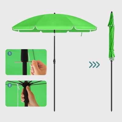 Parasol con función plegable