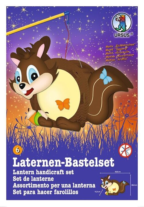 Laternen-Bastelset Easy Line "Eichhörnchen"