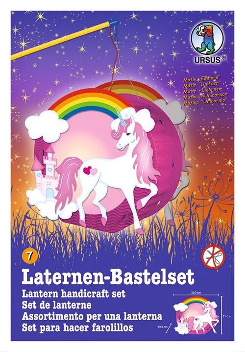 Laternen-Bastelset Easy Line "Einhorn"