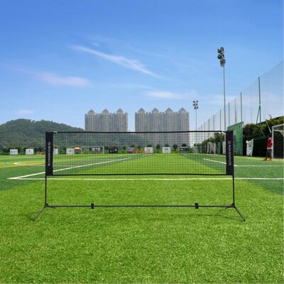 Rete da badminton portatile in nero