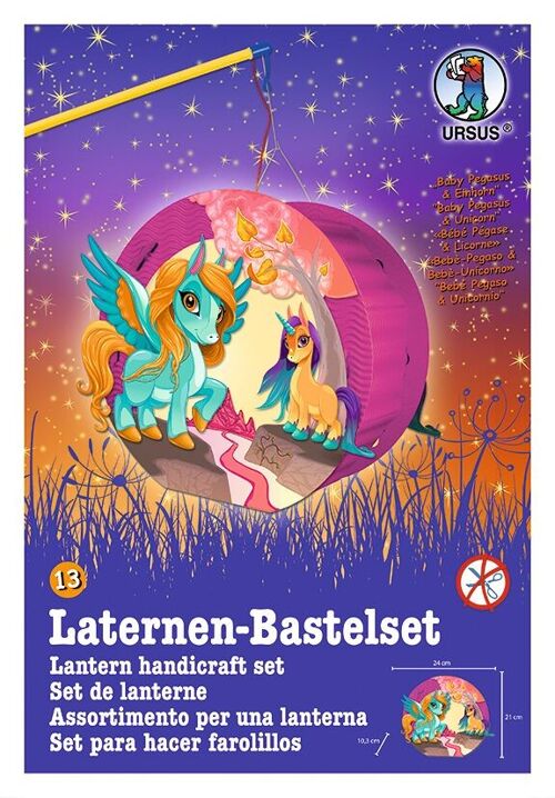 Laternen-Bastelset Easy Line "Baby Pegasus und Einhorn"