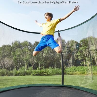 Trampoline noir-vert foncé