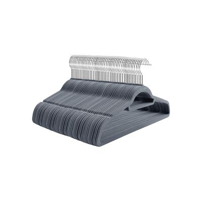 Colgantes de terciopelo 100 piezas gris claro