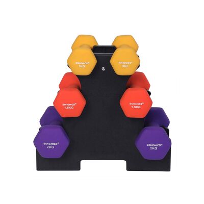 Set di manubri 1, 1,5, 2 kg