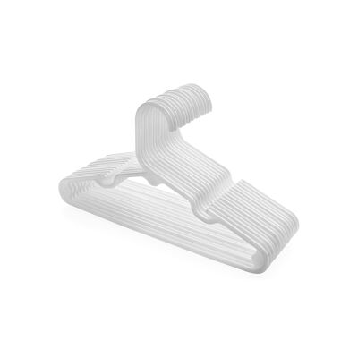 Perchas para ropa infantil 30 piezas blancas